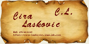 Ćira Lasković vizit kartica